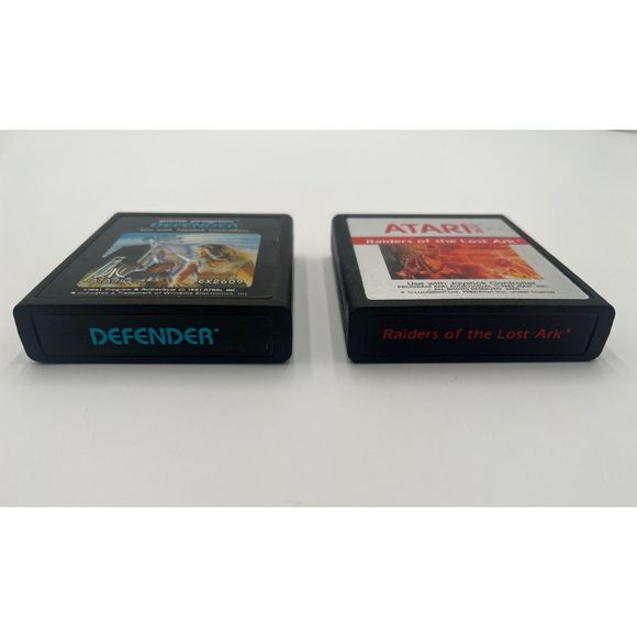 Atari 2 Game Lot - Raiders of the Lost Ark and Defender - Picture 4 of 6